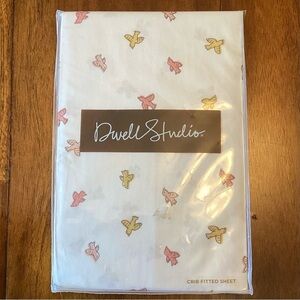 Dwell Studio Swallow Fitted Crib Sheet 100% Cotton NEW